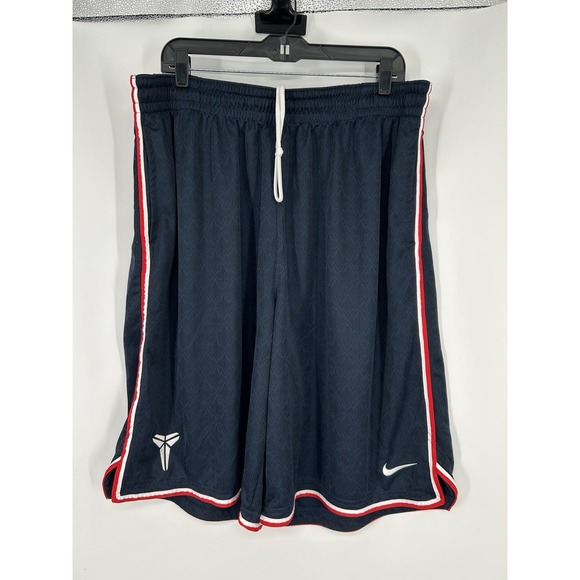 Nike Kobe Bryant Shorts Mamba Basketball Drawstring Navy Blue 483124-451 3XL - Picture 1 of 9